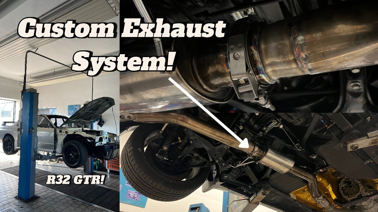 Nissan Skyline R32 GTR-Build Part 4 - Custom exhaust work!
