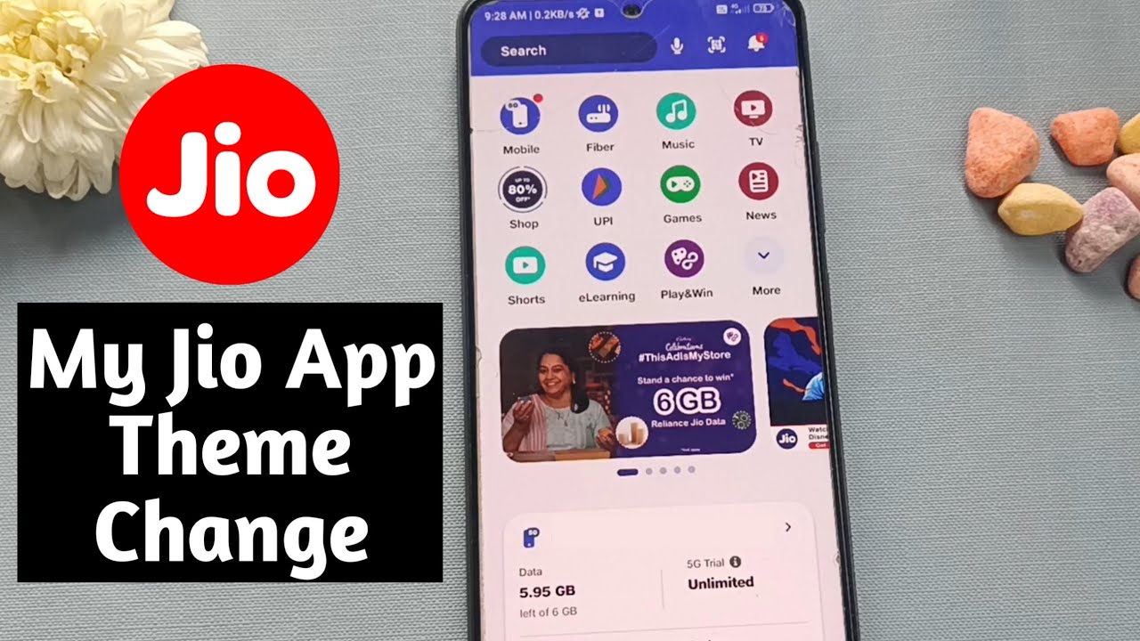 how to change theme in my jio app