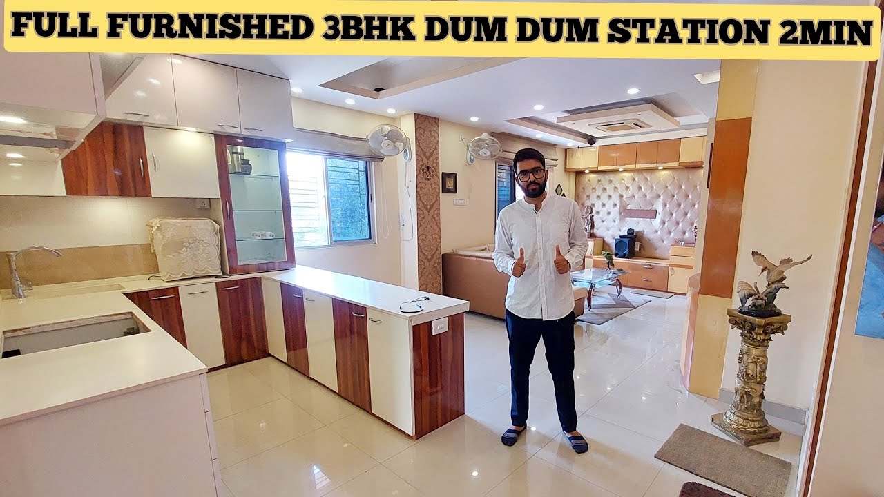 ✅238 FULL FURNISHED 3BHK DUM DUM METRO STATION মাত্র 2min হাঁটা পথে 