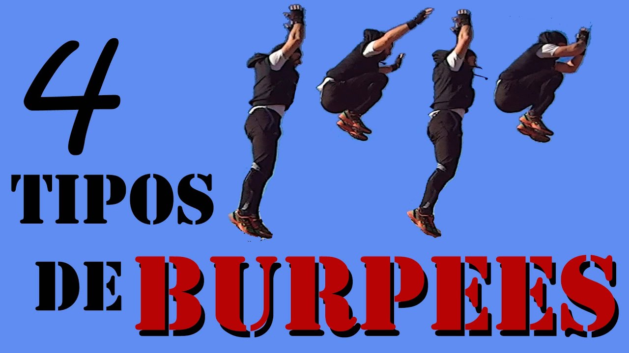 4 tipos de Burpees  Variaciones de Burpees   4 types of Burpees