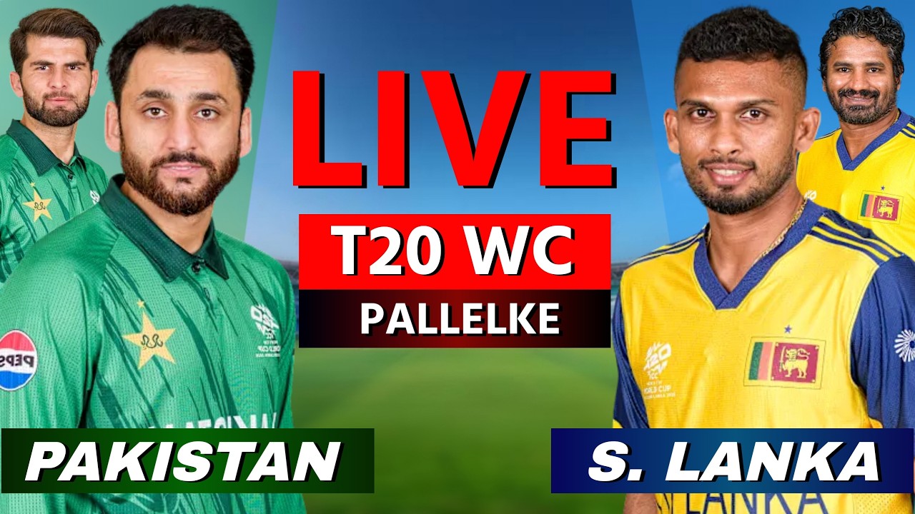 🔴 Live: PAK vs SL, T20 World Cup 2026, Live Cricket Match Scores, Commentary, 15 OVERS