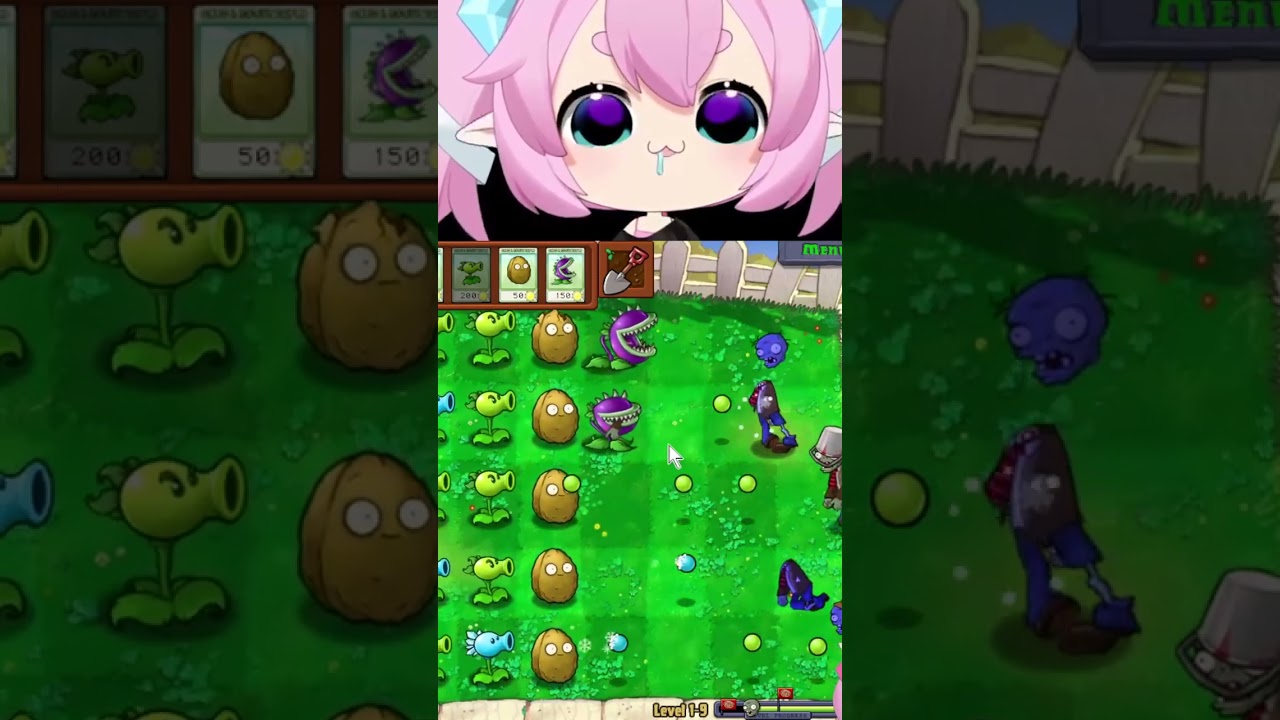 Chibi FARTS while playing Plants VS Zombies #shorts #chibidoki #vtuber