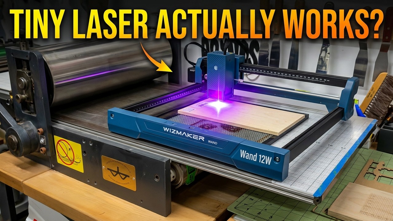 Обзор лазера WizMaker WAND 12W | Лазер для начинающих, который действительно подходит для студии