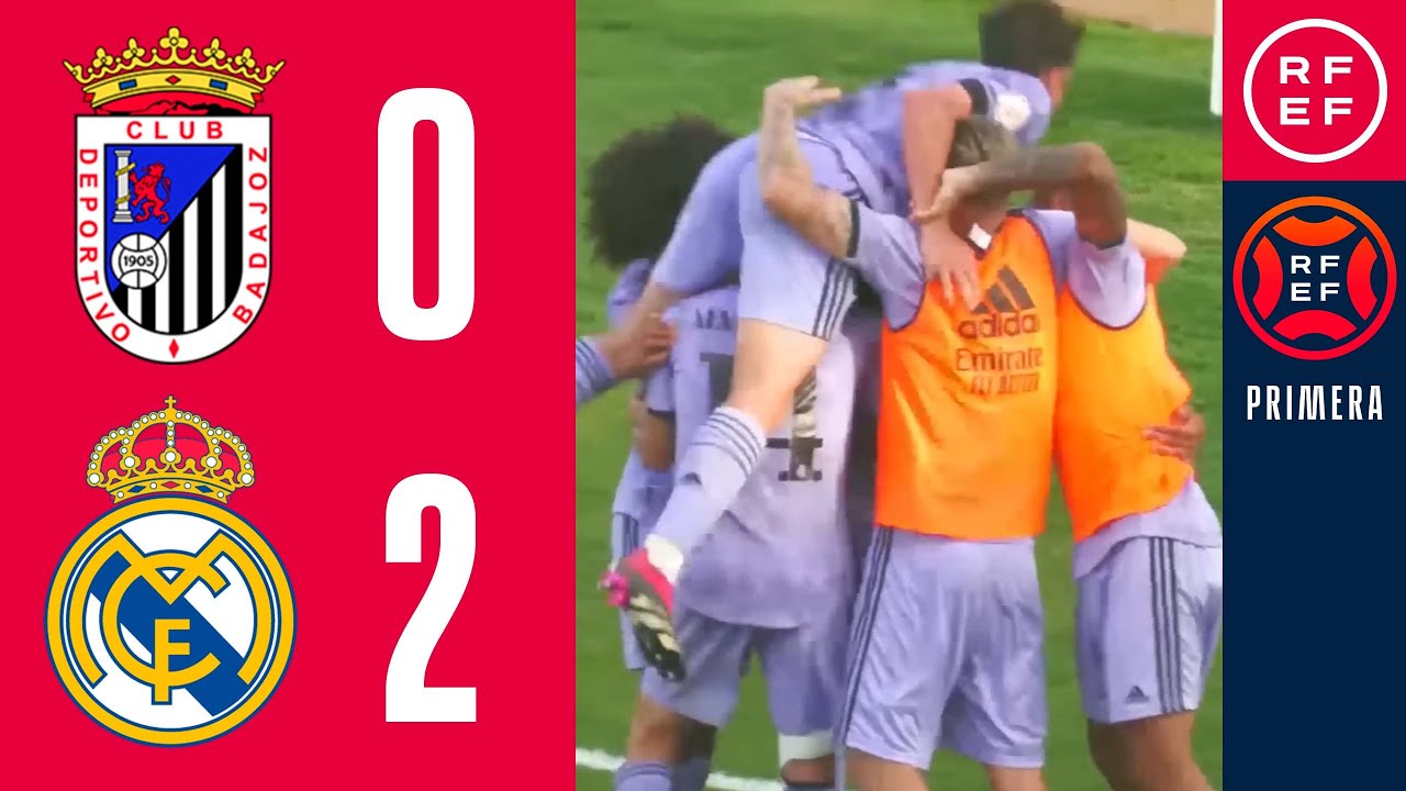 RESUMEN #PrimeraFederación | CD Badajoz 0-2 Real Madrid-Castilla | Grupo 1 | Jornada 31