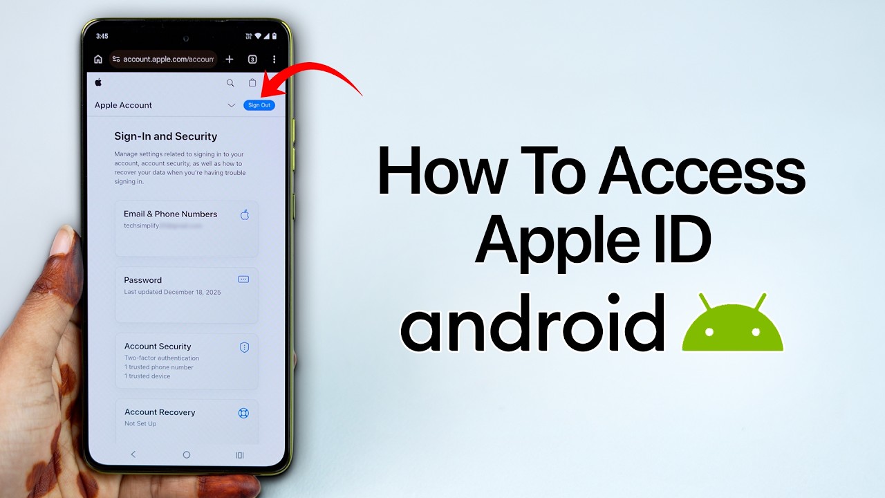 Как получить доступ к Apple ID на Android?
