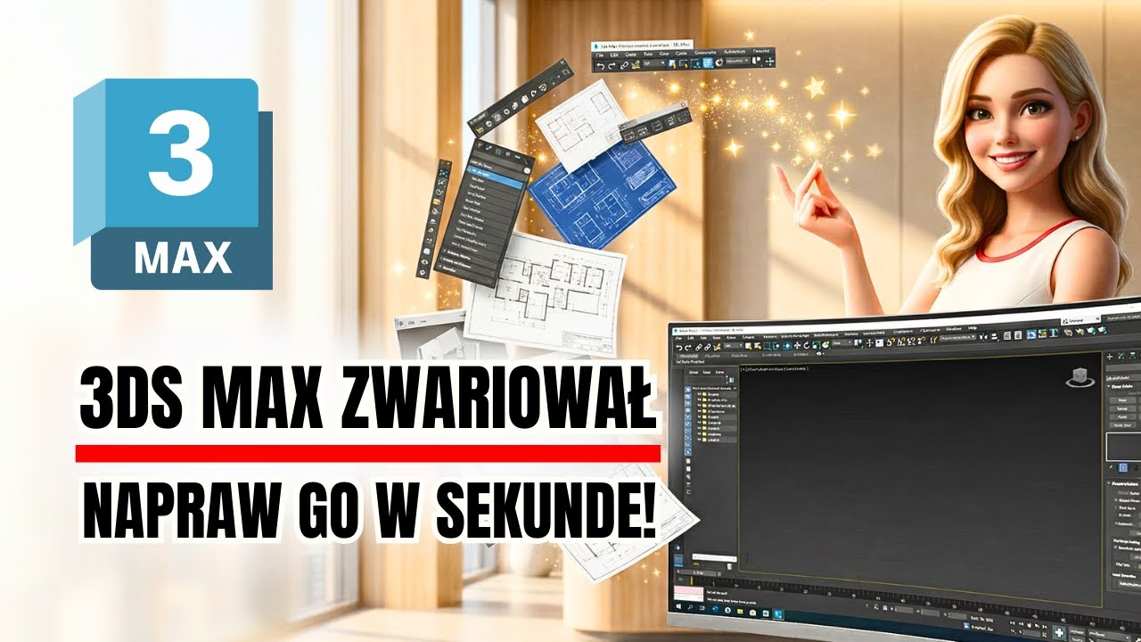 Znikające okna w 3ds Max? Napraw to jednym kliknięciem!