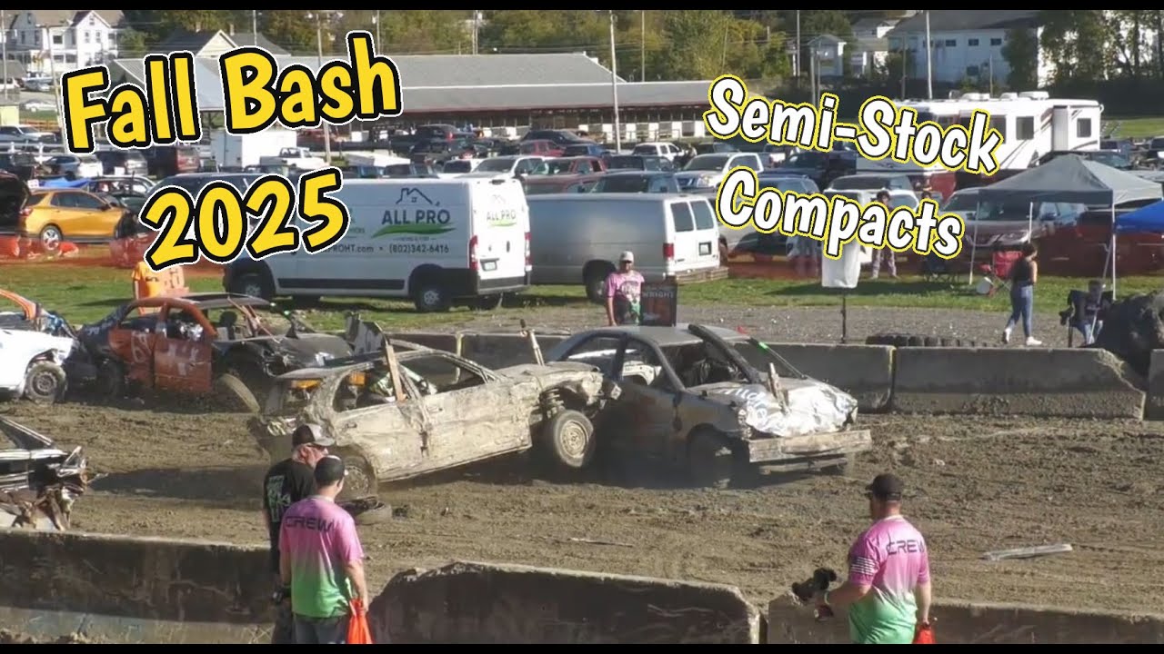 FALL BASH 2025 (Rutland VT) - Semi Stock Compacts - Demolition Derby