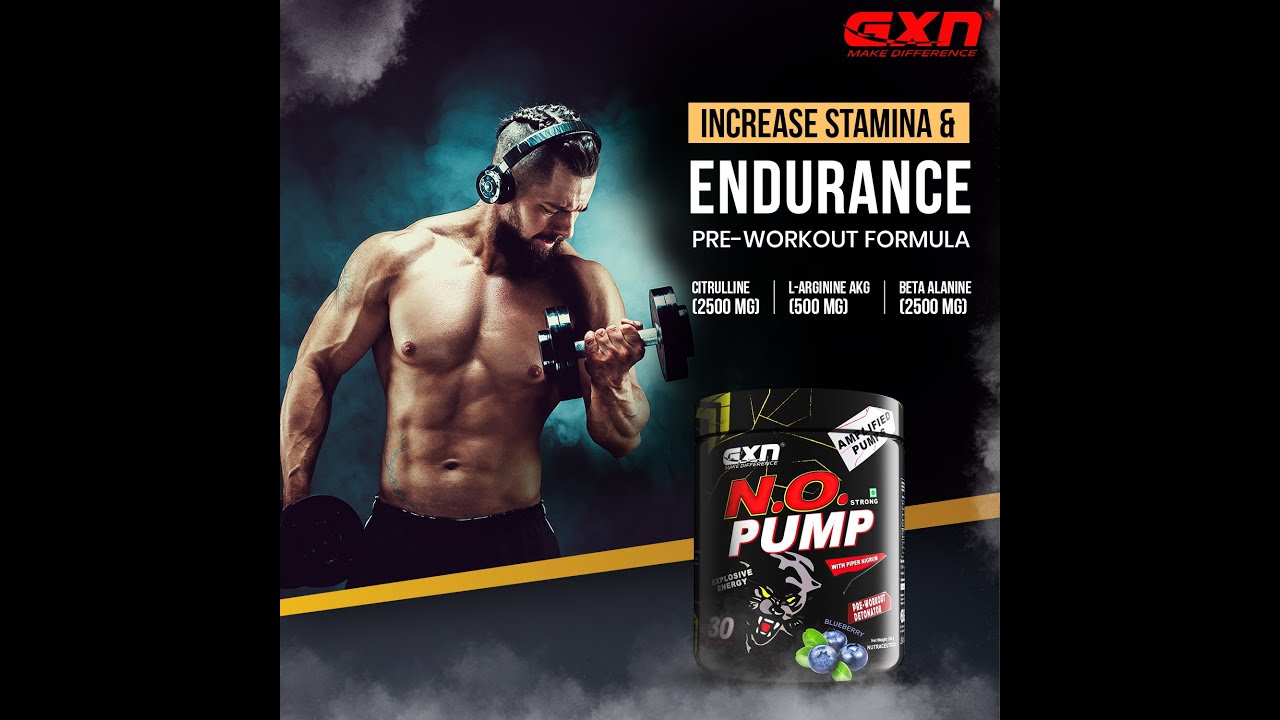GXN N.O. Pump | Pre workout Supplement | Athletes & Bodybuilders