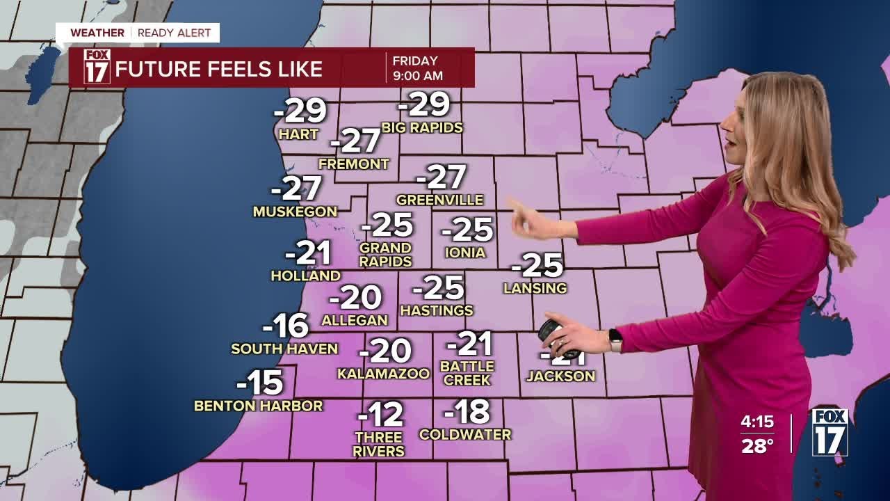 Wednesday PM Forecast: Snow, wind, dangerous wind chills