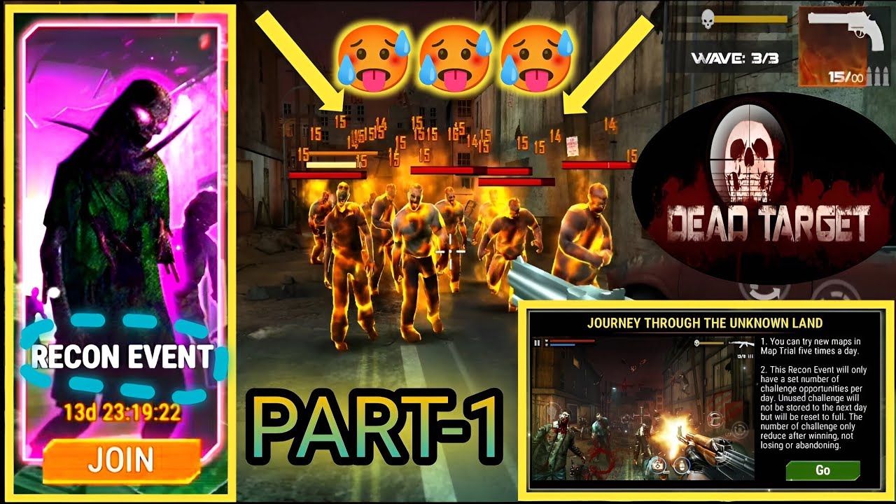 Dead Target: Zombie 🧟 || Recon Event 😈 || Part 1 😏 || Exclusive Other Event 🥶 || Satan Gaming 😎