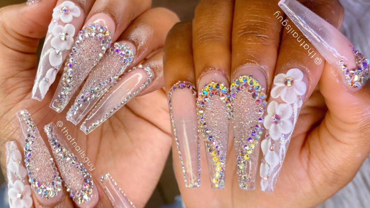 ICY Winter Wonderland | Nail Vlog 2| Long Coffin Nails