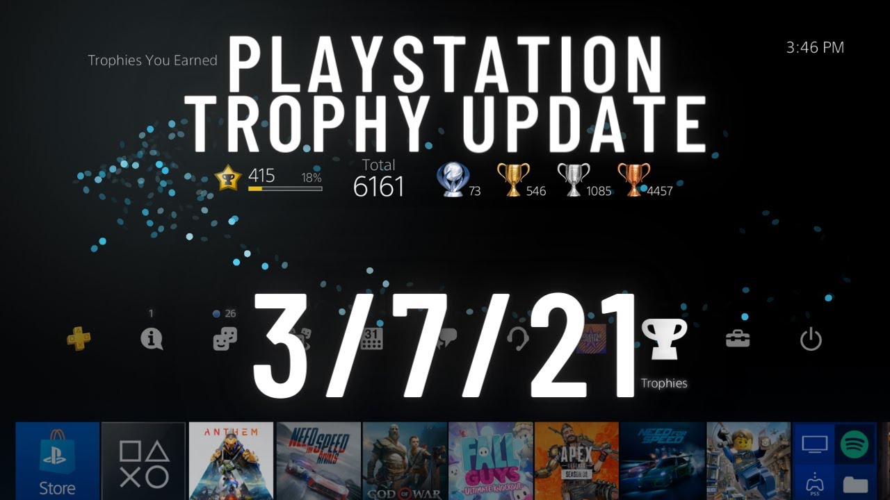 PlayStation Trophy Update: 3/7/21