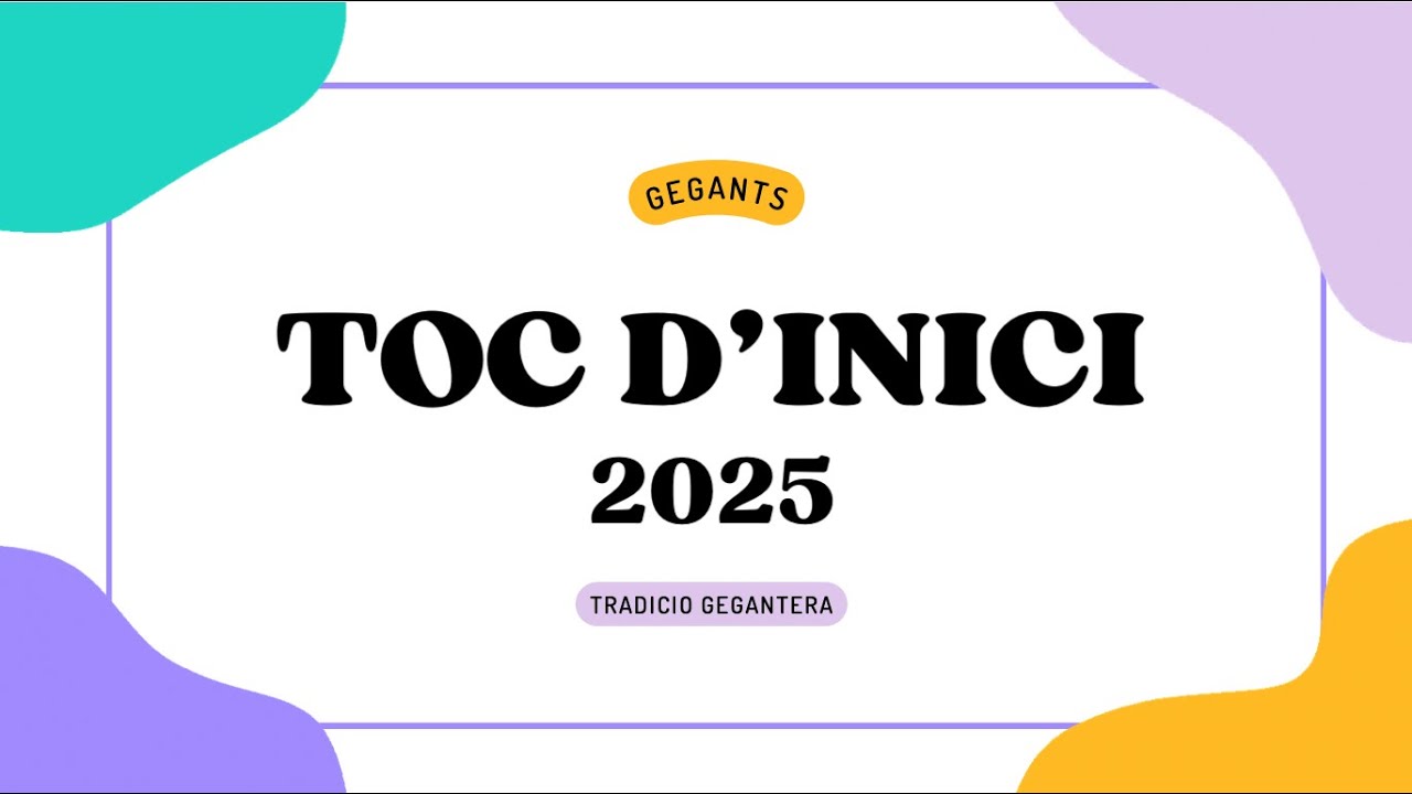 TOC D’INICI MERCÈ 2025! BALLS DELS GEGANTS!