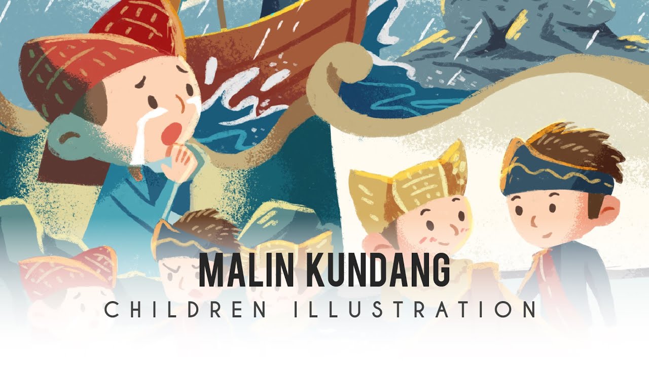 ILUSTRASI DIGITAL INDONESIA : CERITA  MALIN KUNDANG TIME LAPSE