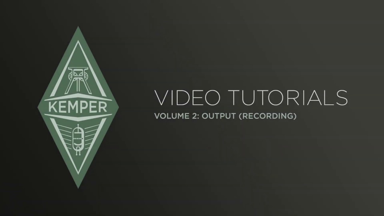 Kemper Profiler Tutorials - Output Section (japanese)