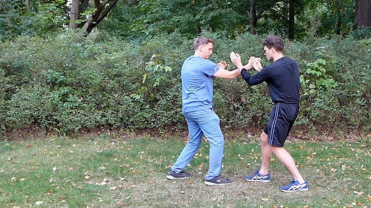 Chi Sao Drills — Head Push // Outside Pak-Da Follow up // 1-2 Punch Reactions