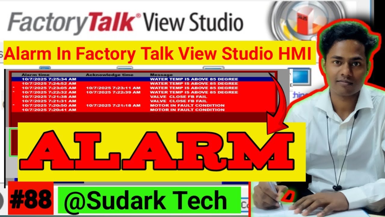 Alarm in Factory Talk View Studio ME | Rockwell Automation | Sudark