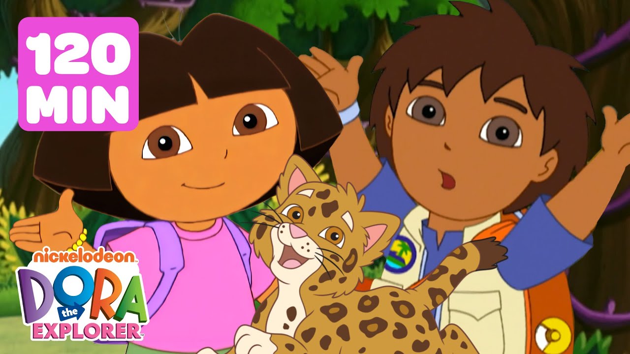 Dora & Diego's Daring Animal Rescues! #3 🐱 120 Minutes | Dora the Explorer | Dora & Friends