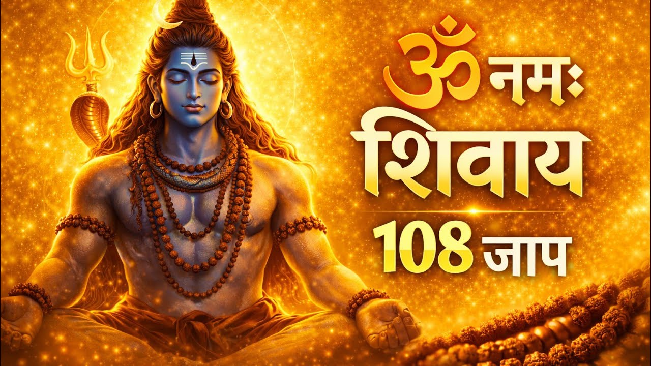 ॐ नमः शिवाय 108 बार जाप | Om Namah Shivaya 108 Jap | Shiva Mantra Meditation | Mahadev Mantra