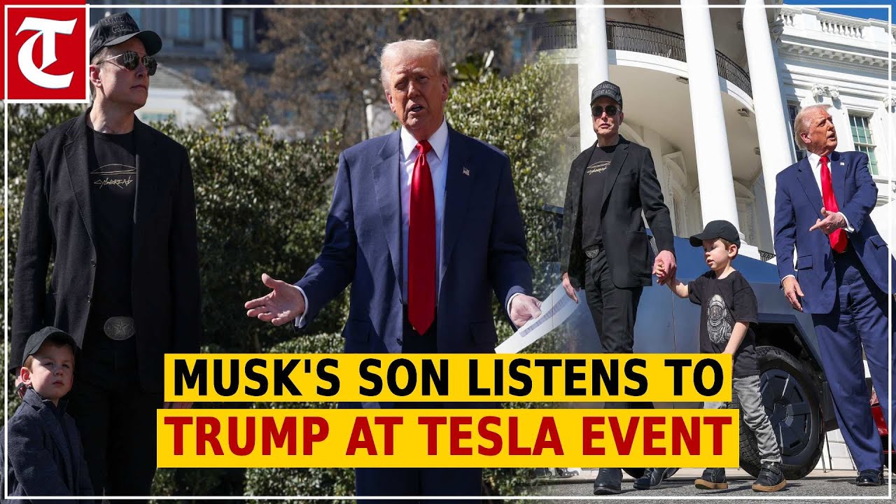 Watch: Elon Musk's son little X listens to Trump with full attention at White House Tesla event