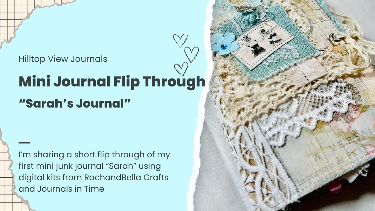Mini Junk Journal “Sarah” Flip Through #junkjournal