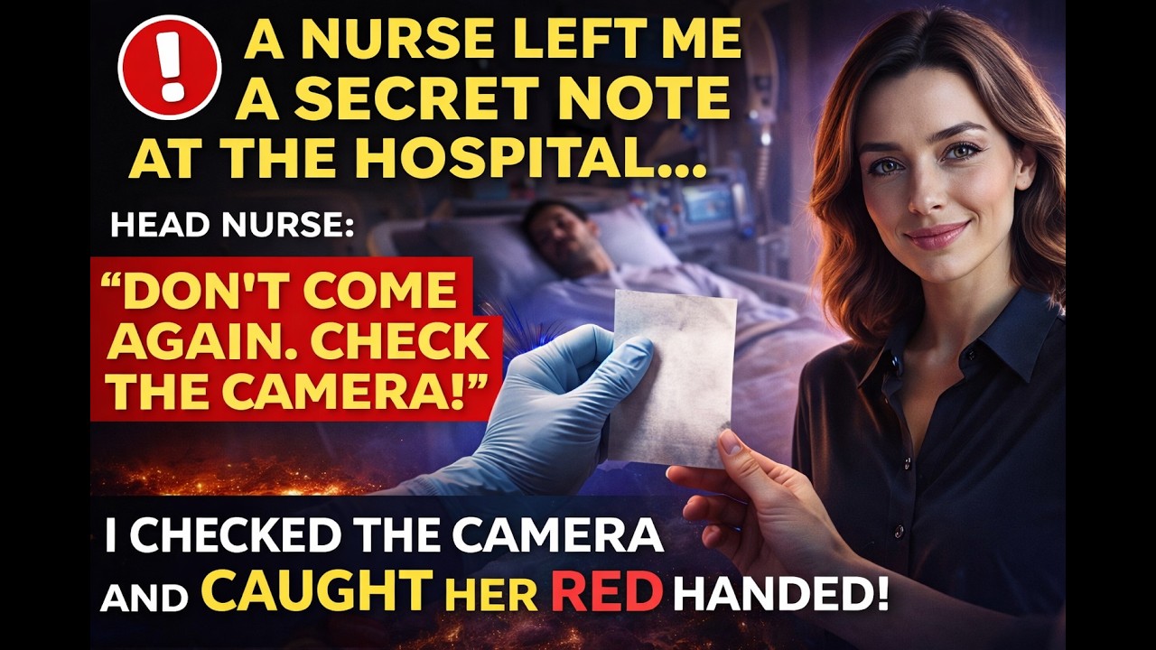 At The Hospital For My Husband's Broken Bone, A Nurse Slipped Me A Note  '    Check The Camera'