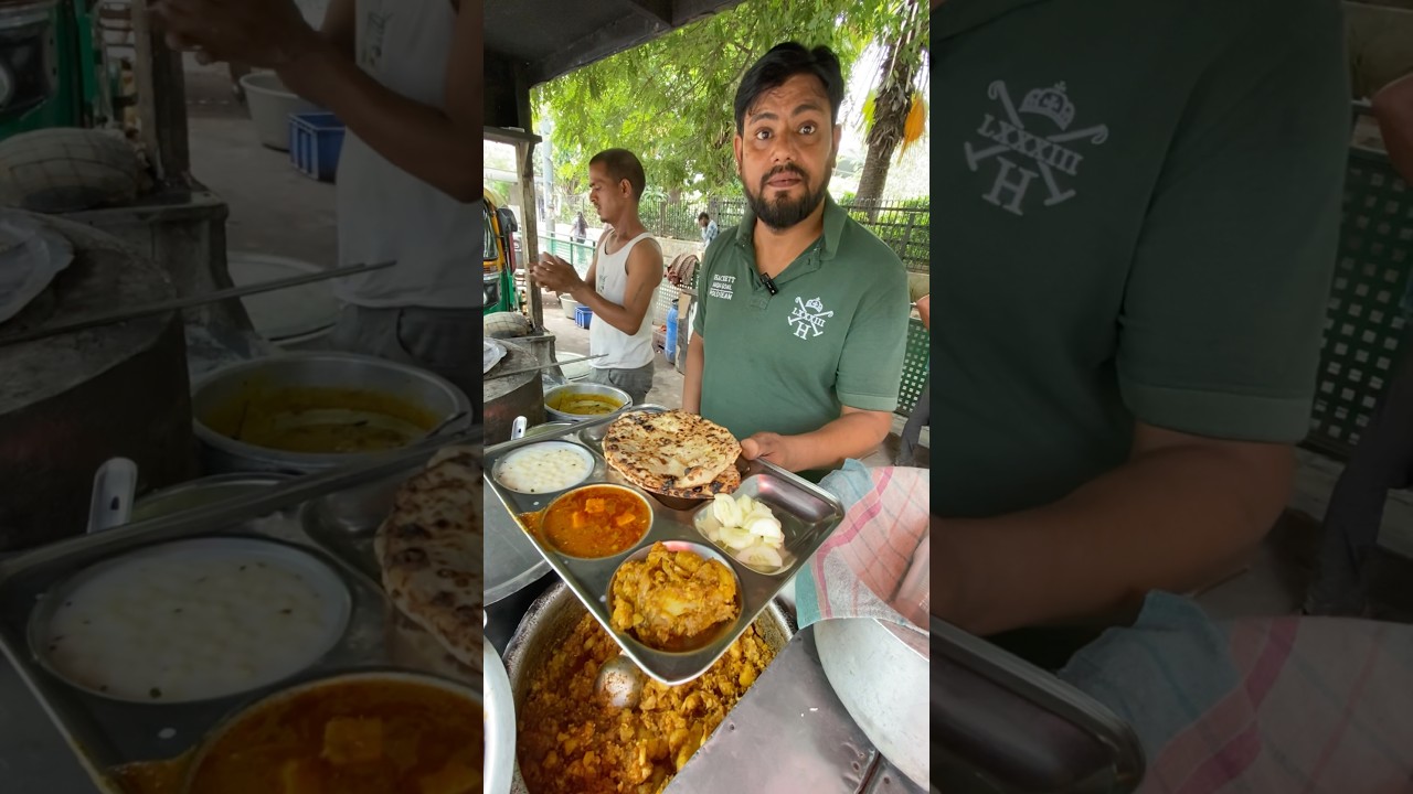 India&rsquo;s most Cheapest Naan Thali 🤩❤️😱#shorts #india #food #youtubeshorts #trendingshorts
