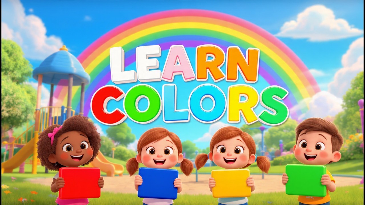 Learn Colors Song for Toddlers | Red, Blue, Yellow & More