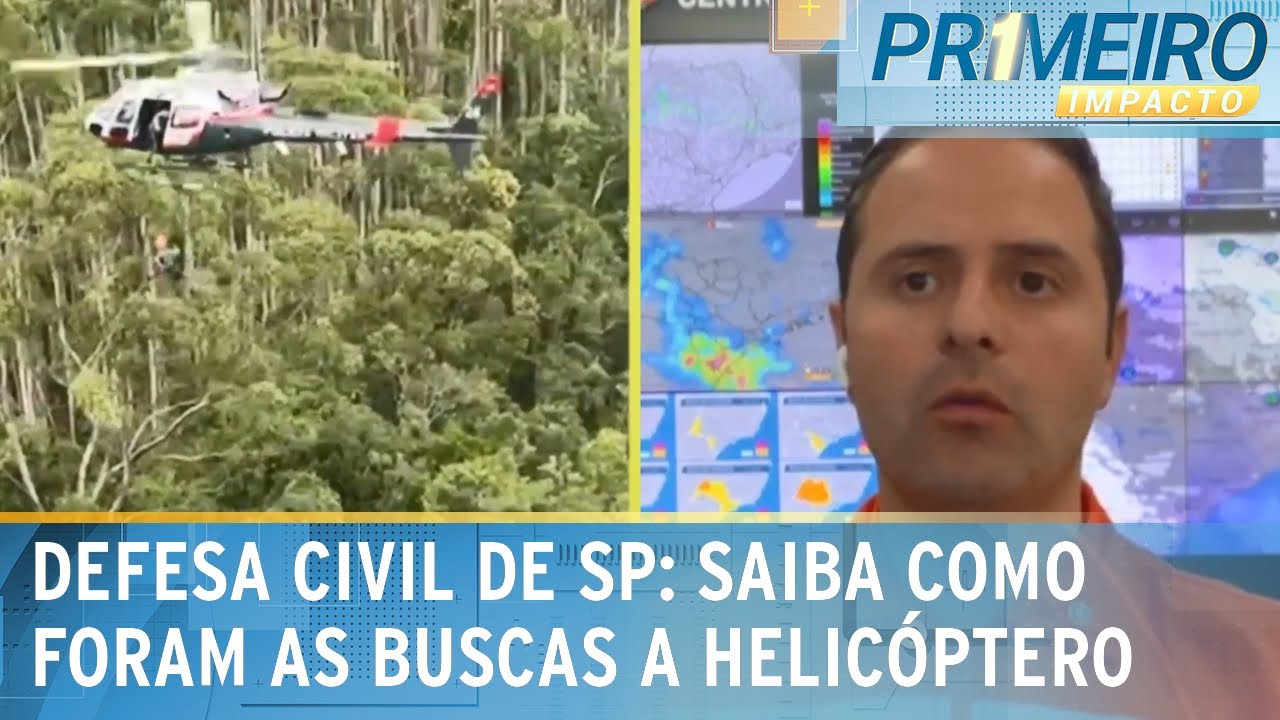 Capitão da Defesa Civil de SP detalha localização de destroços | Primeiro Impacto (12/01/24)