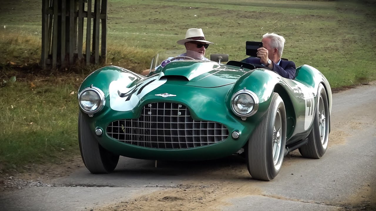 Classic Cars Leaving London Concours of Elegance at Hampton Court Palace