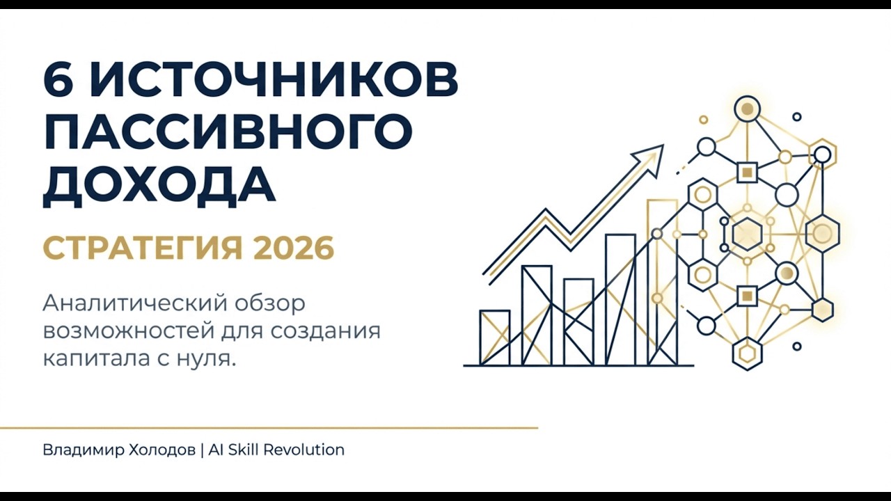 6 Видов ПАССИВНОГО ДОХОДА! Как перестать работать и начать ЖИТЬ?