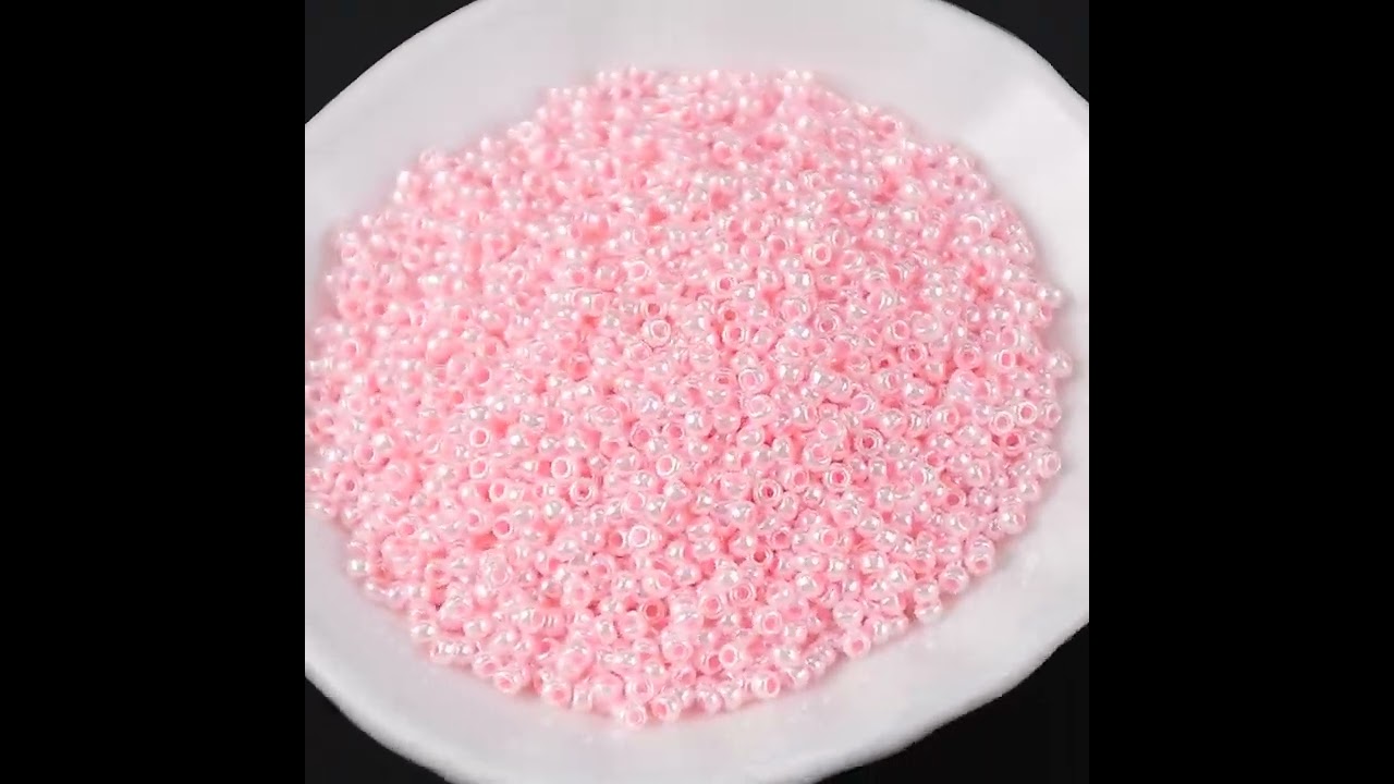 MIYUKI Round Rocailles Beads, Light Pink