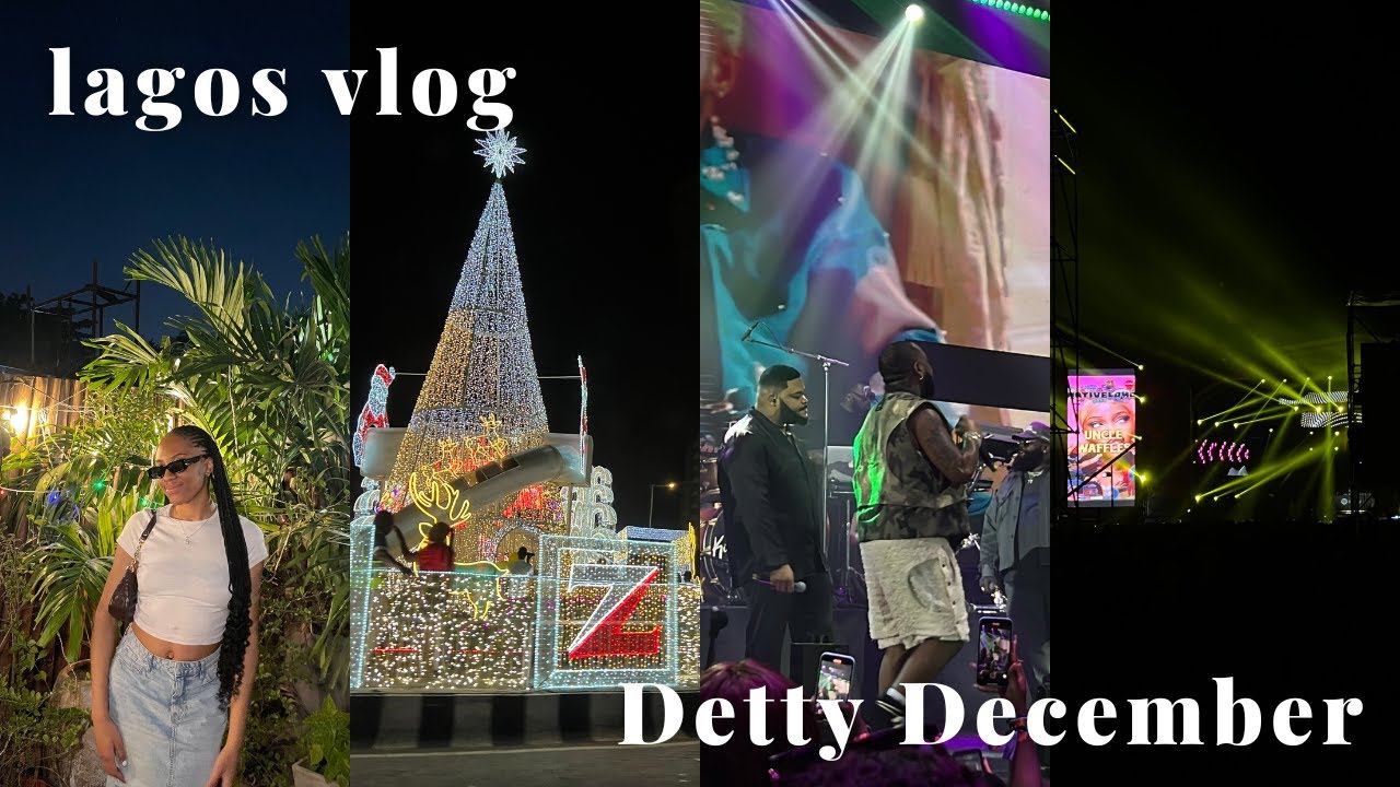 VLOG: DETTY DECEMBER IN LAGOS | Restaurants, Outfits, Nativeland, Davido Concert, etc