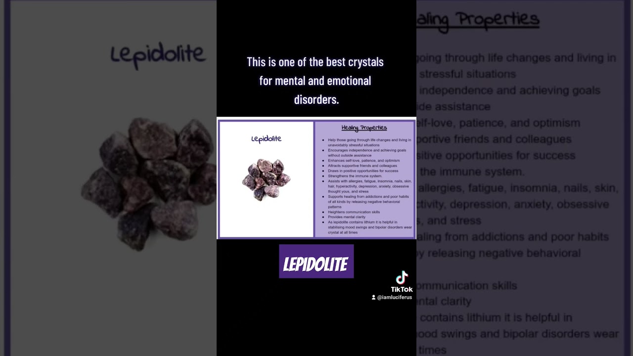 Lepidolite Crystal Properties