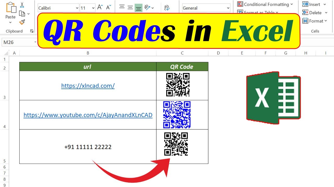 Create QR Code in Excel | 2 Methods