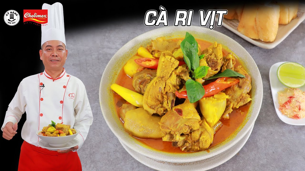 Cách nấu Cà Ri Vịt ( Gà ) thơm béo ngon - Món ngon đãi tiệc