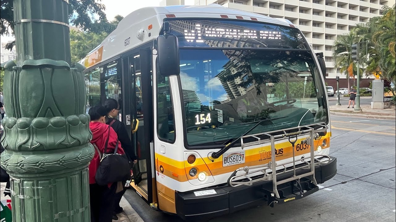 TheBus Honolulu Bus 6037 Route W1 Express! Waipahu Ewa Beach