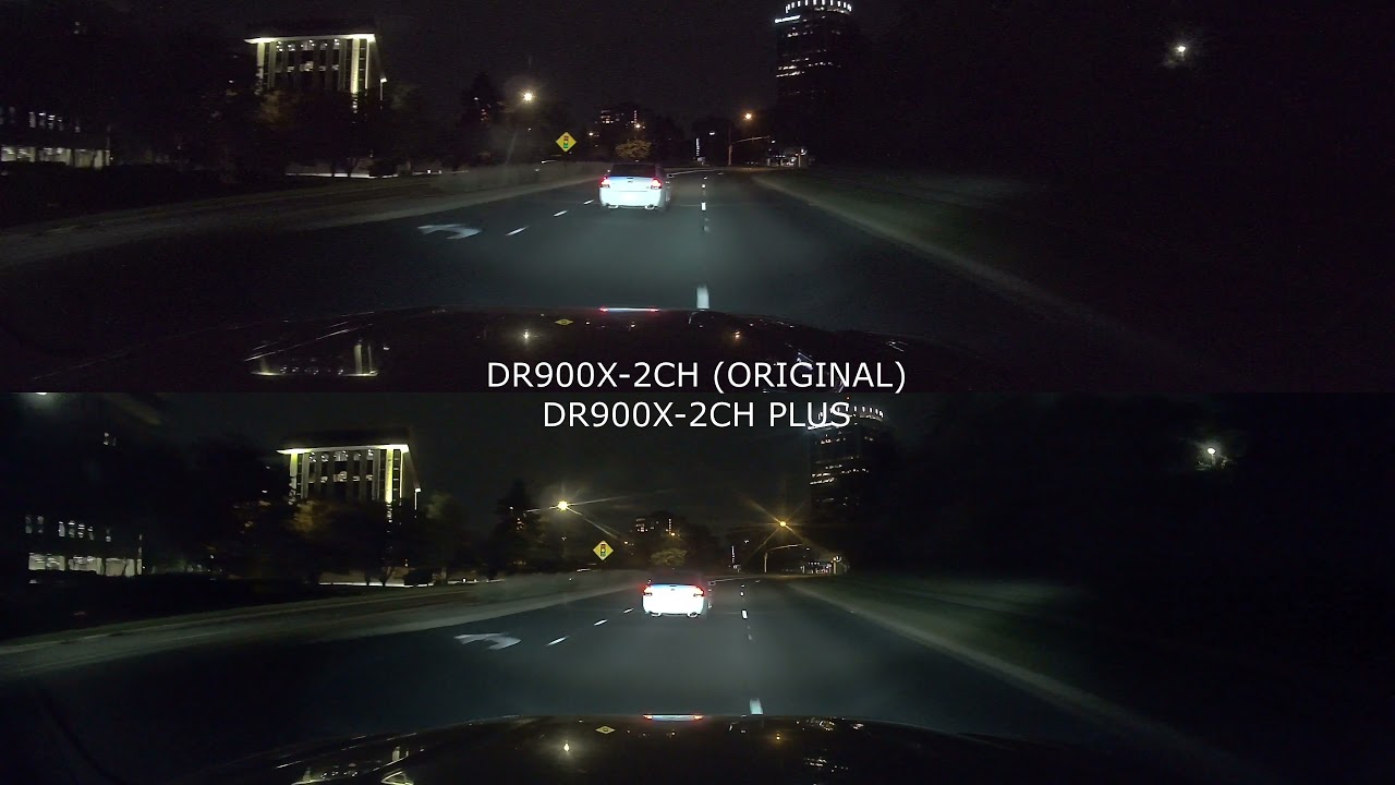 Blackvue DR900X-2CH Plus vs. DR900X-2CH - Front + Rear 4K Night
