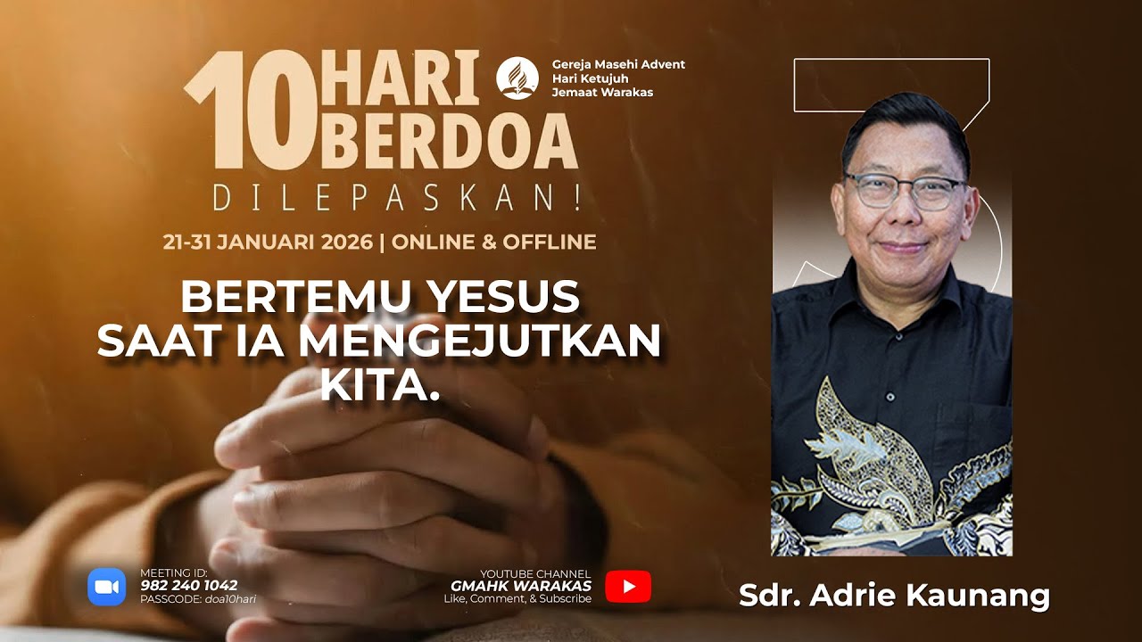 Kebaktian 10 Hari Berdoa GMAHK Warakas (Hari Ke-3) | Jumat, 23 Januari 2025