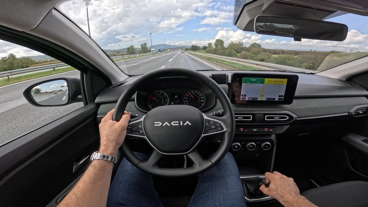 DACIA SANDERO UPGRADED MODEL (2024/2025) - POV TEST drive (CITY & HIGHWAY) 1.0 TCe 90