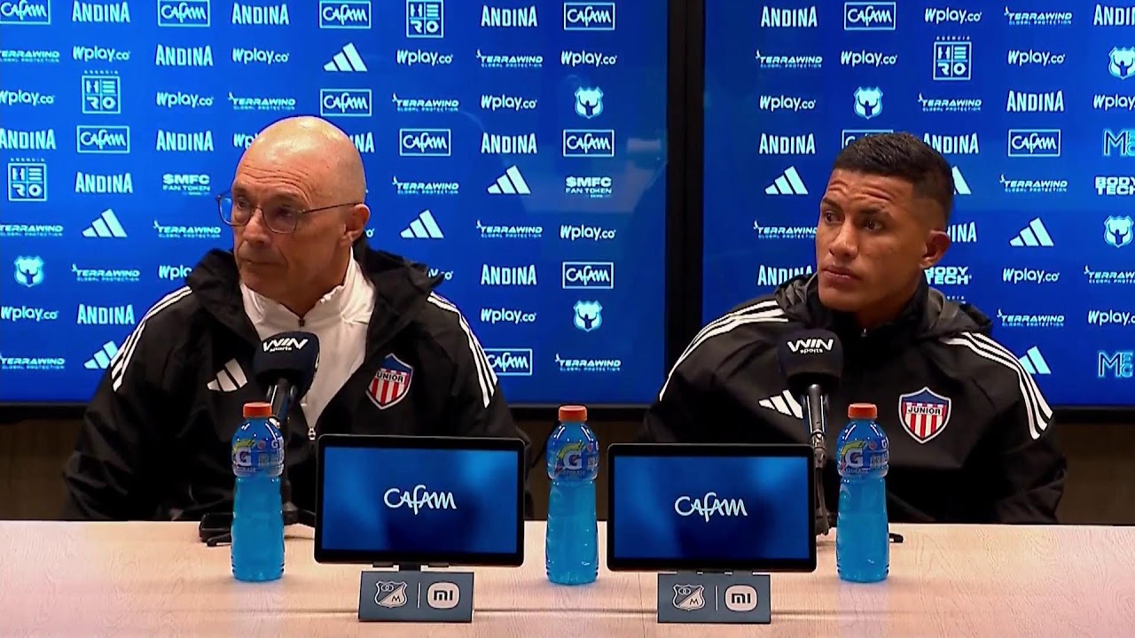 Rueda de prensa de Junior tras su partido con Millonarios