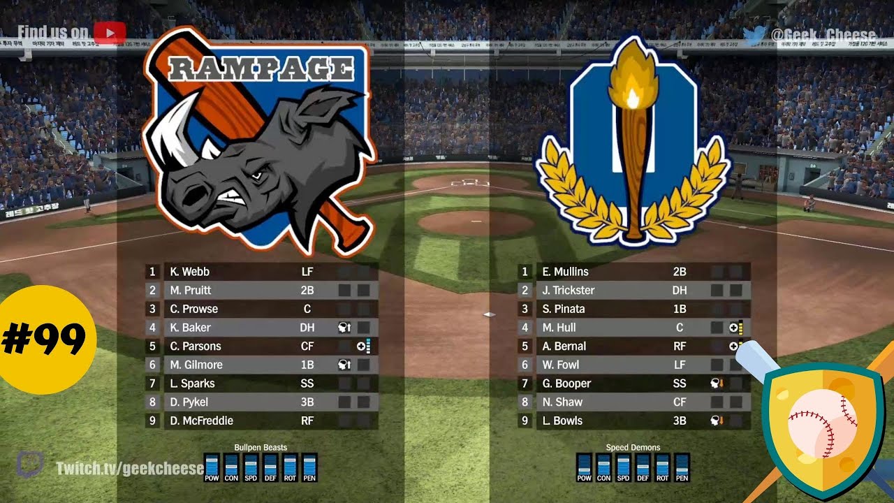 Cheese League - Game #99 Rampage vs. Olympians