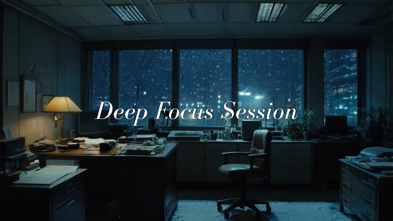 3 Hours Deep Focus Lofi – Tokyo Night Office  Calm Work & Study Music
