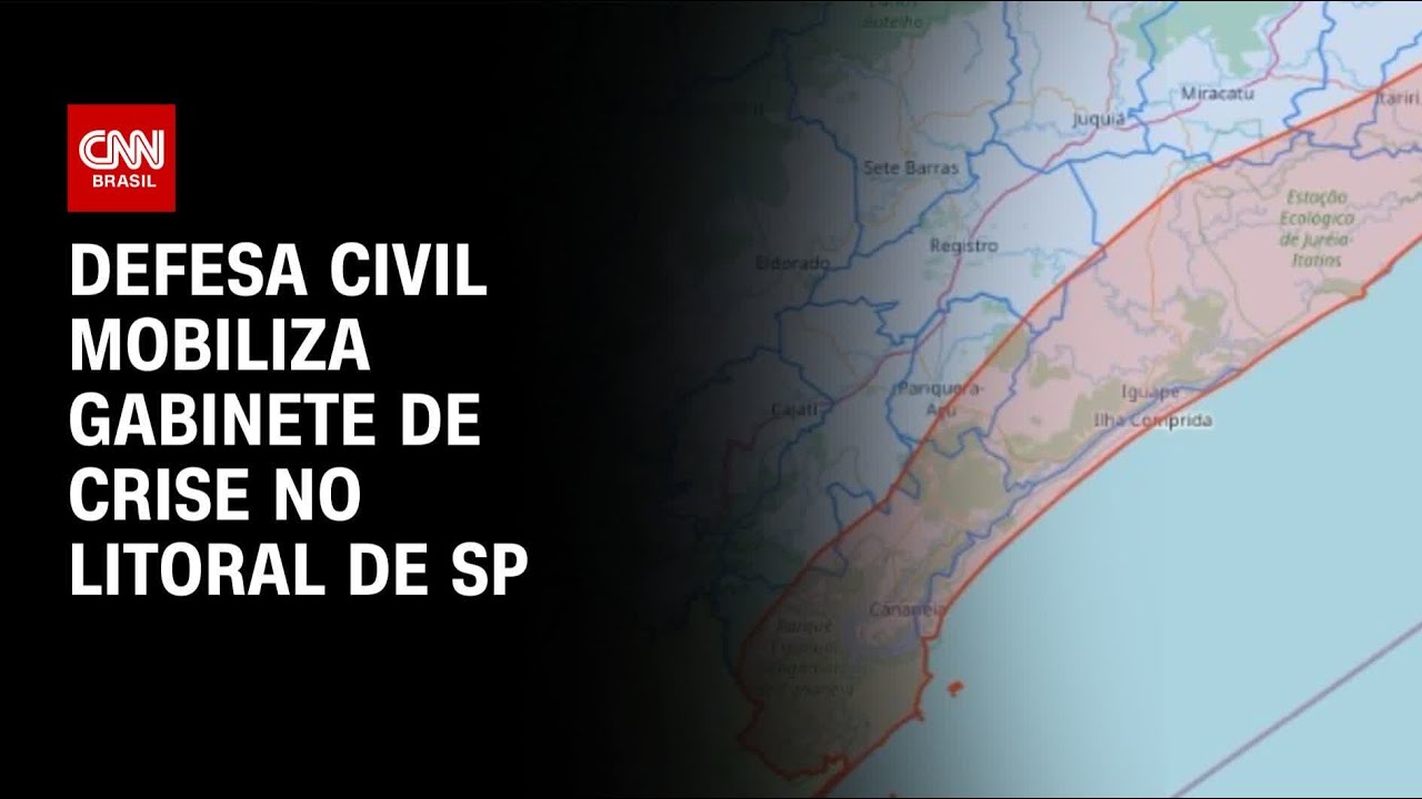 Defesa Civil de São Paulo mobiliza gabinete de crise para tempestades no litoral | BASTIDORES CNN