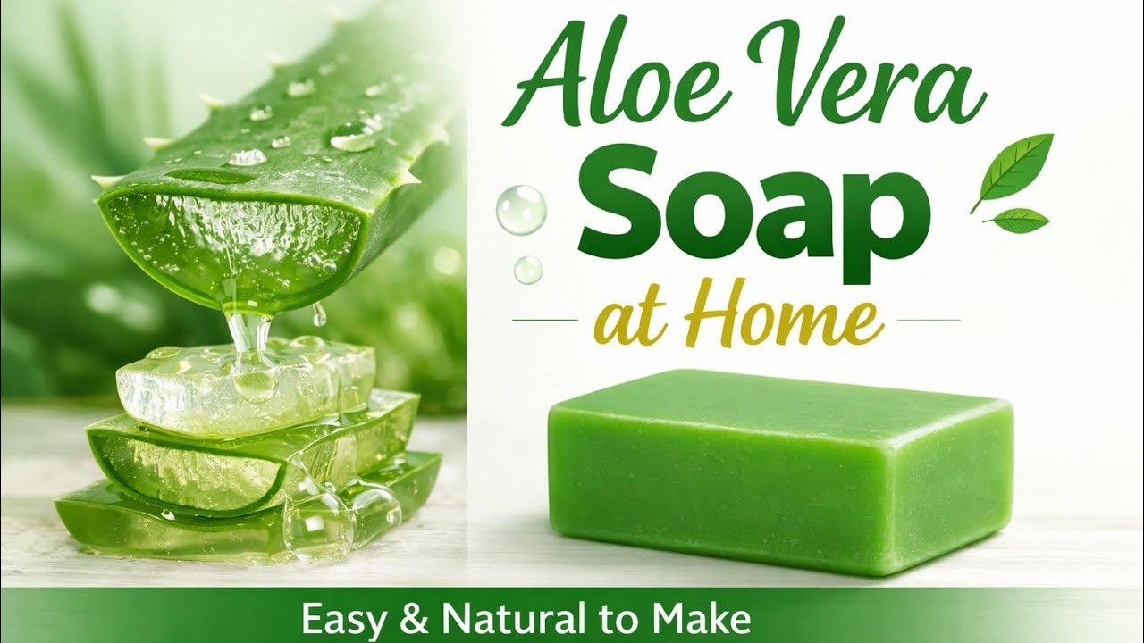 Natural alovera soap remedy for pimples and oily skin 🙂🙂🙂AoeVeraSoap #HomemadeSoap #Natura #DIYSoap 