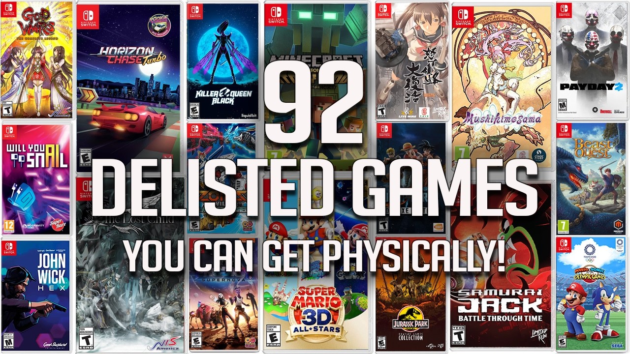 DELISTED Switch Games that have a PHYSICAL Release - You can still own them!