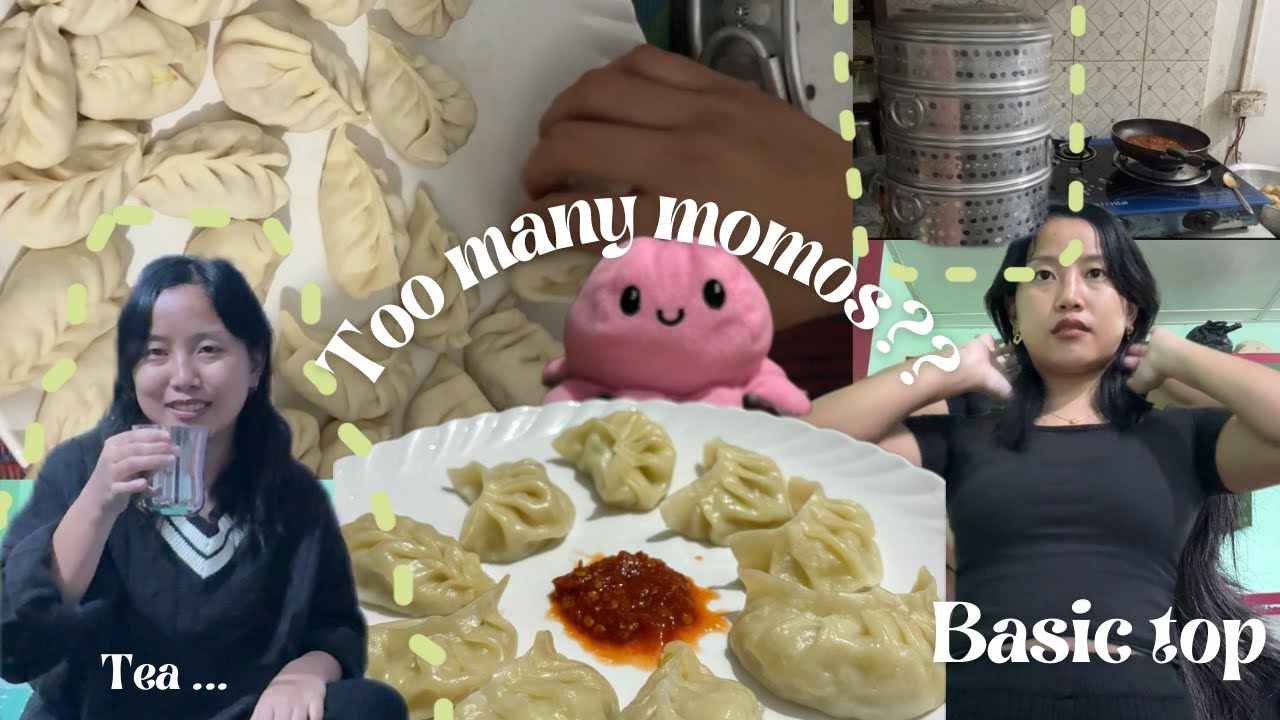 🙂&zwj;↕️Weekend vibes /Cooking Momos with Friends ✨
