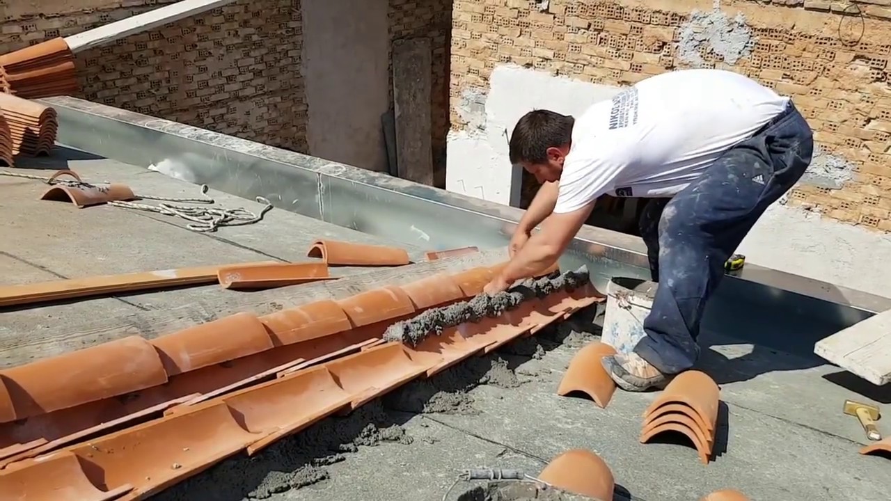 Κατασκευη κεραμοσκεπης με βυζαντινα κεραμιδια