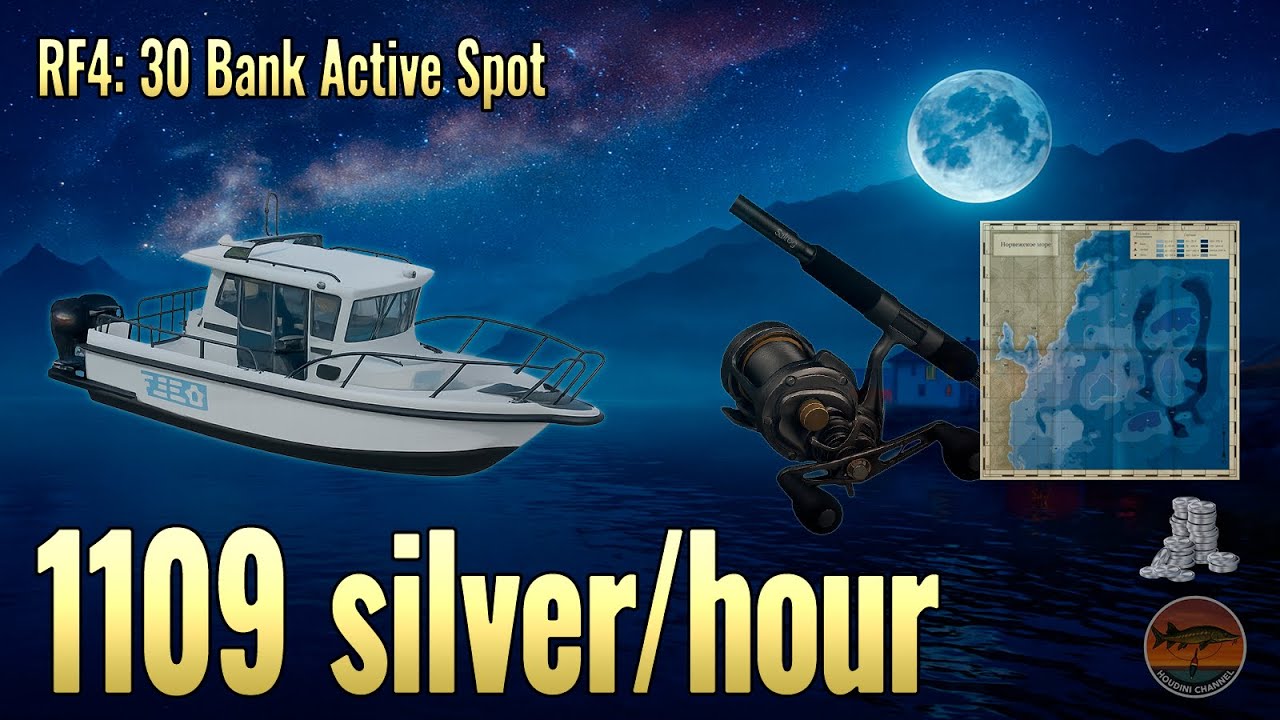 1100+ SILVER/HR! 🤑 RF4 Norwegian Sea 30 Bank Guide | Best Pilker Spot ⚓️