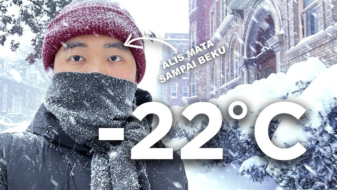 Pengalaman Badai Salju di Amerika -22 °C 😱